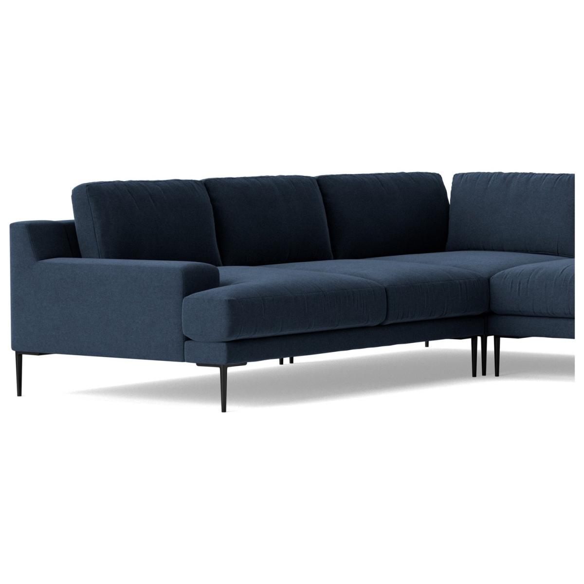 Swoon Almera Fabric 5 Seater Corner Sofa - Indigo Blue – image 5