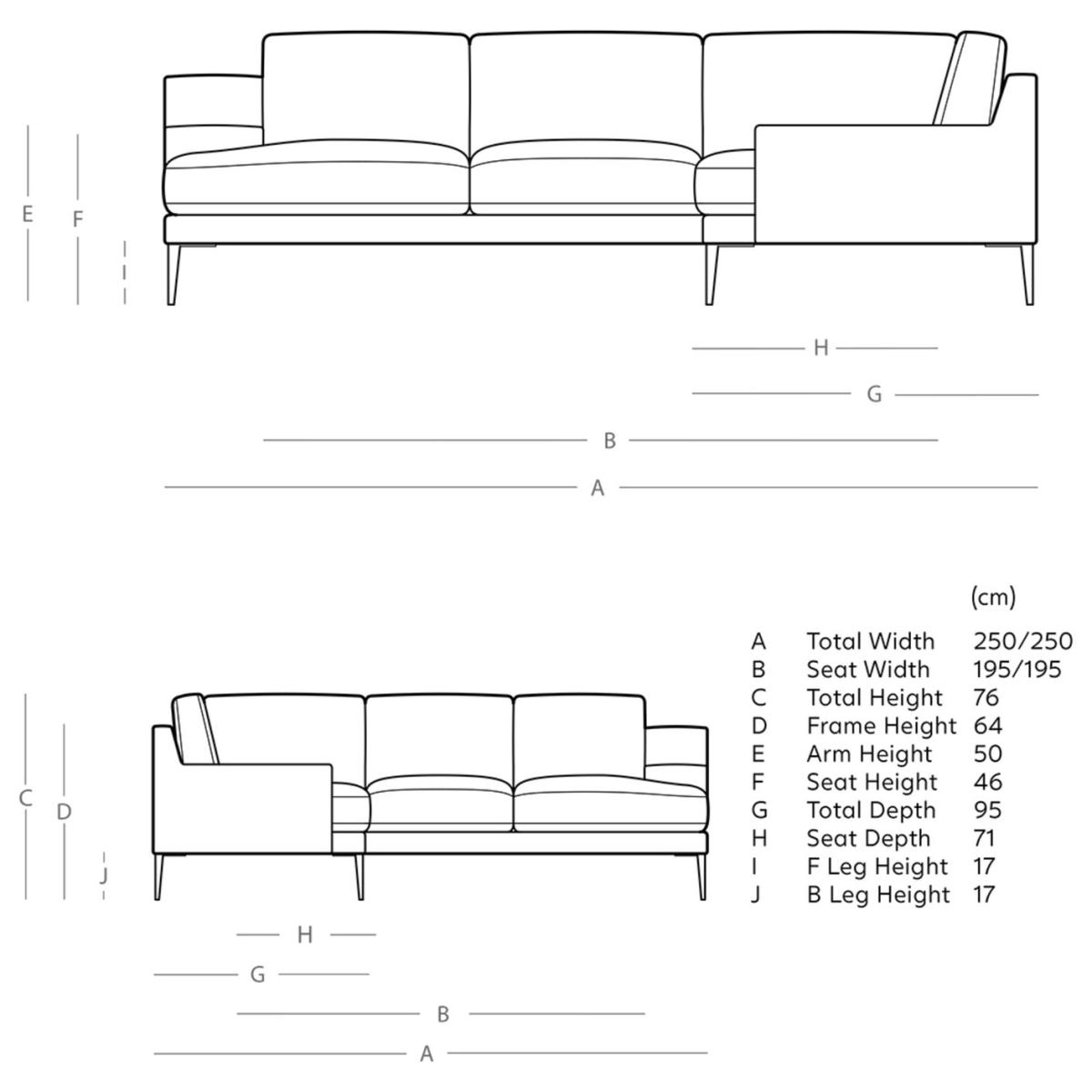 Swoon Almera Fabric 5 Seater Corner Sofa - Indigo Blue – image 7