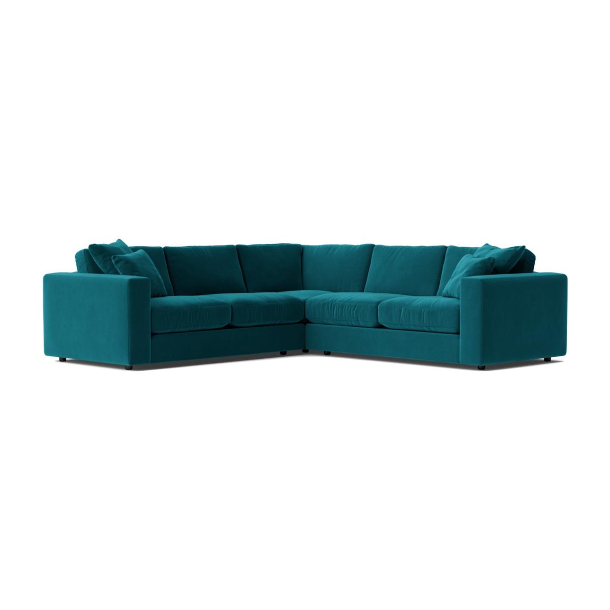 Swoon Althaea Velvet 5 Seater Corner Sofa - Kingfisher Blue – image 1