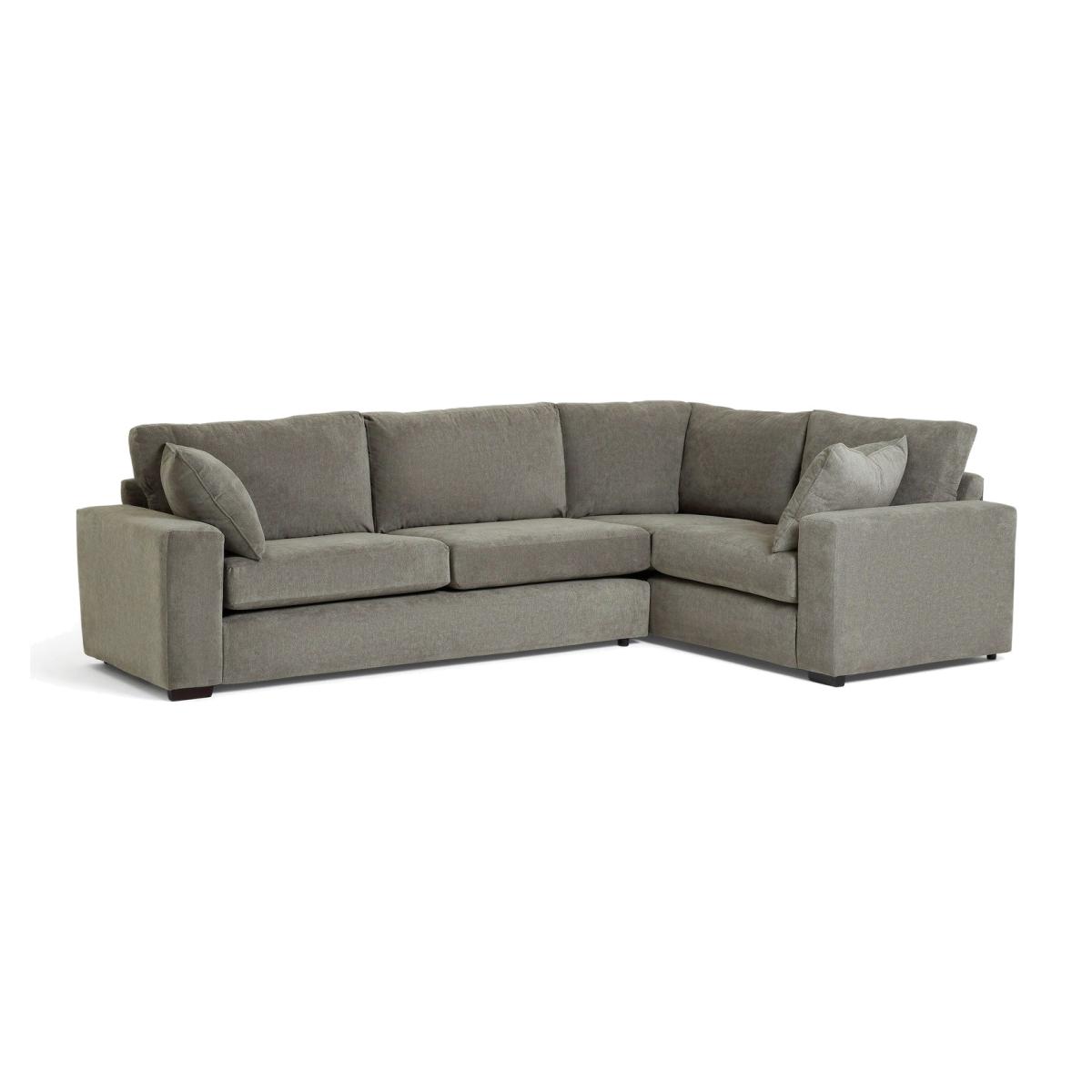 Habitat Elmdon Fabric Left Corner Sofa - Grey