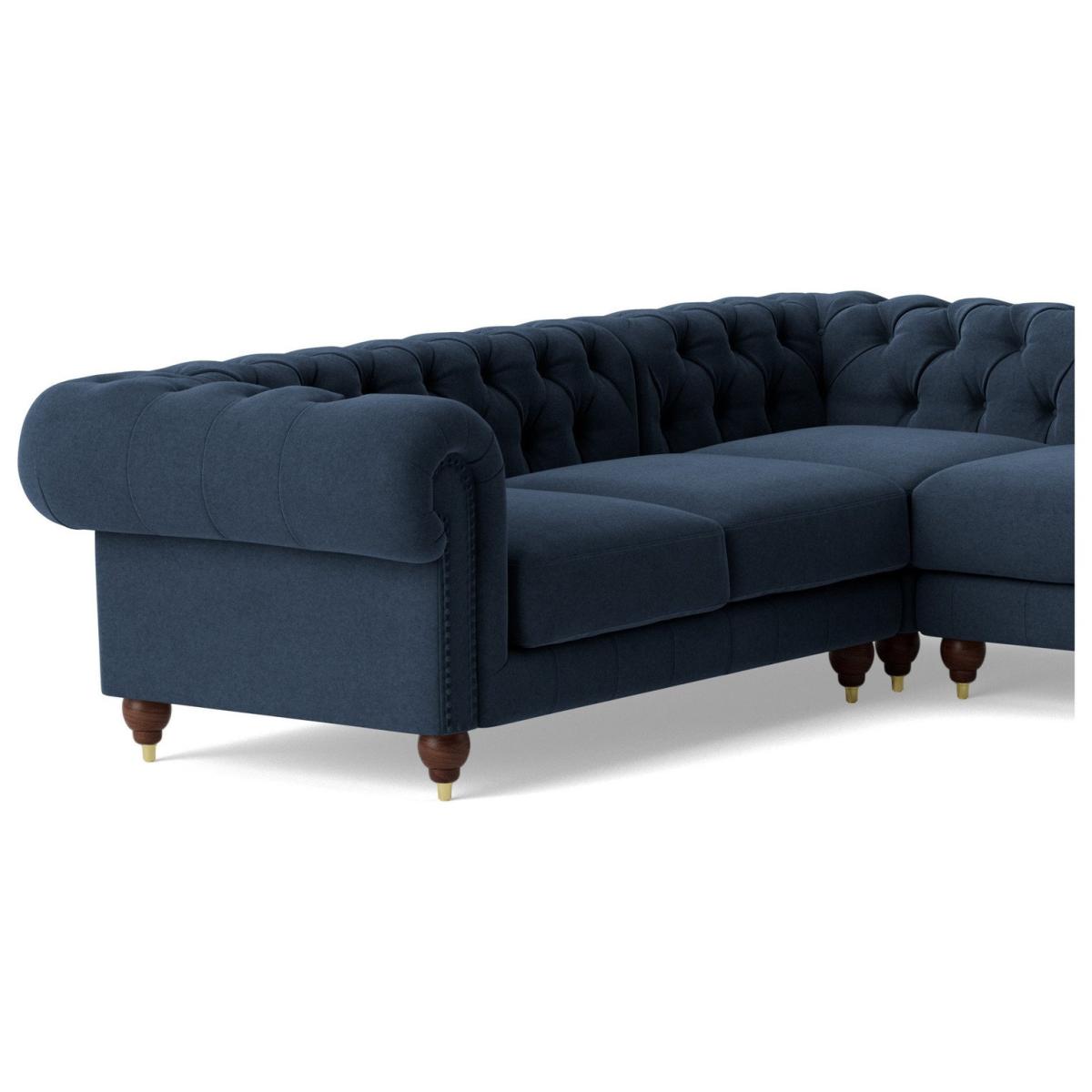 Swoon Winston Fabric 5 Seater Corner Sofa - Indigo Blue – image 5