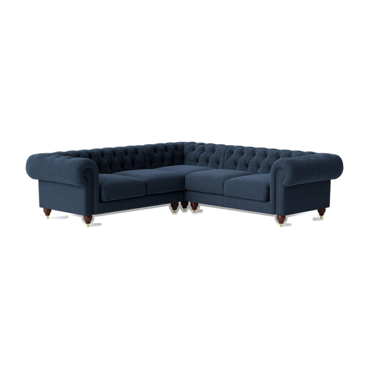 Swoon Winston Fabric 5 Seater Corner Sofa - Indigo Blue – image 1