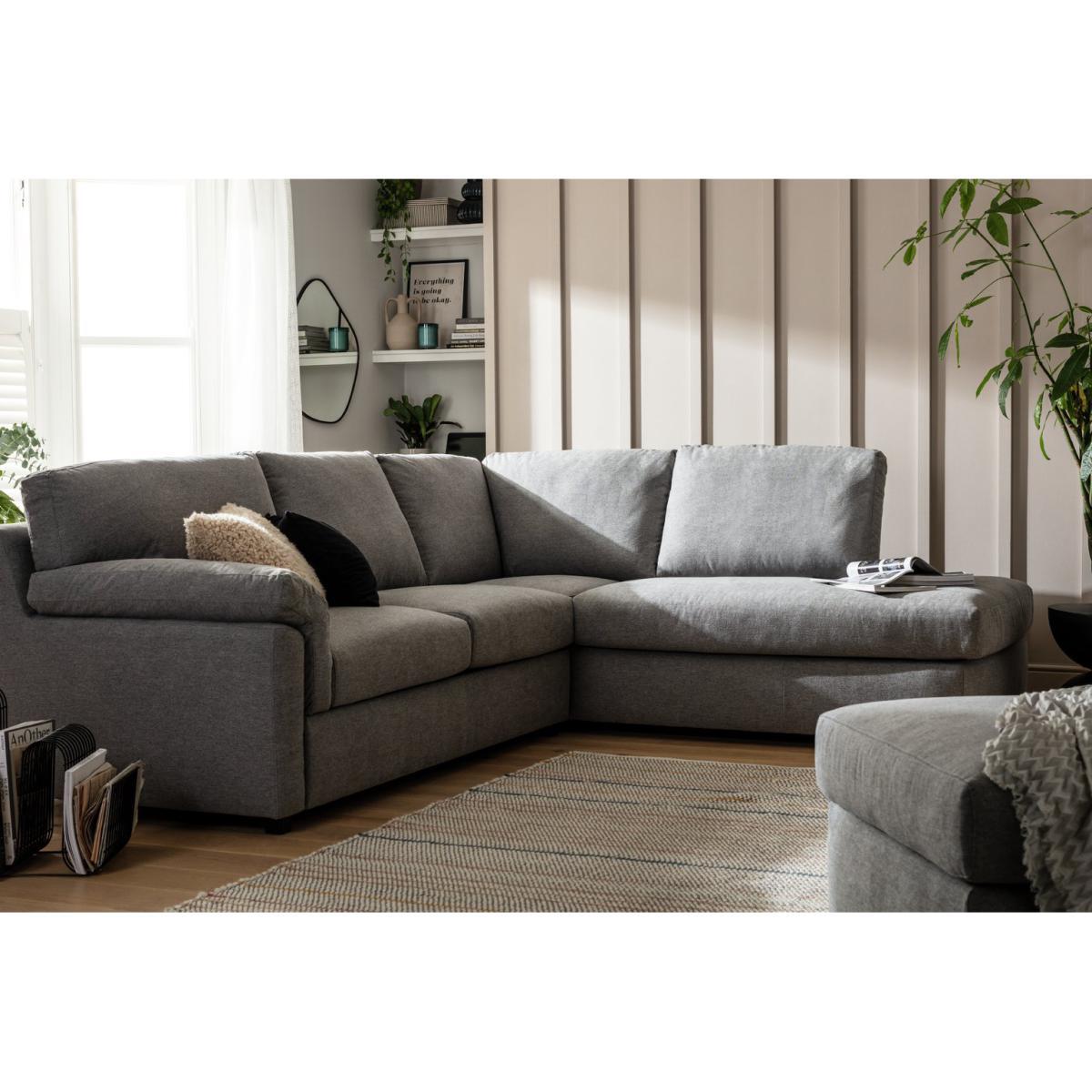Habitat Florence Right Corner Fabric Sofa - Grey – image 3