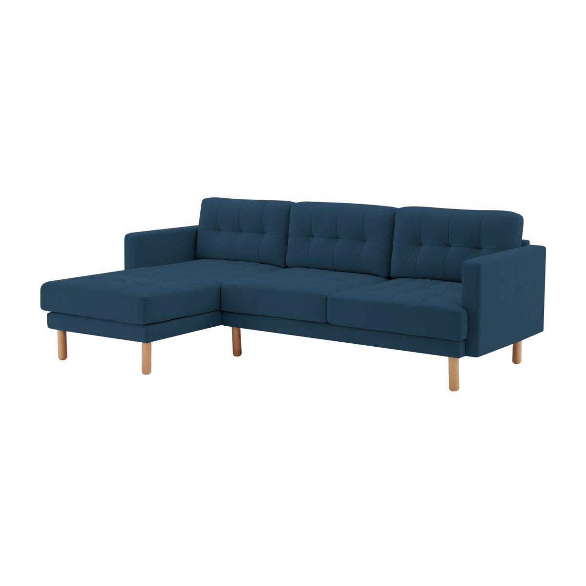 Habitat Newell Fabric Left Corner Chaise Sofa - Navy
