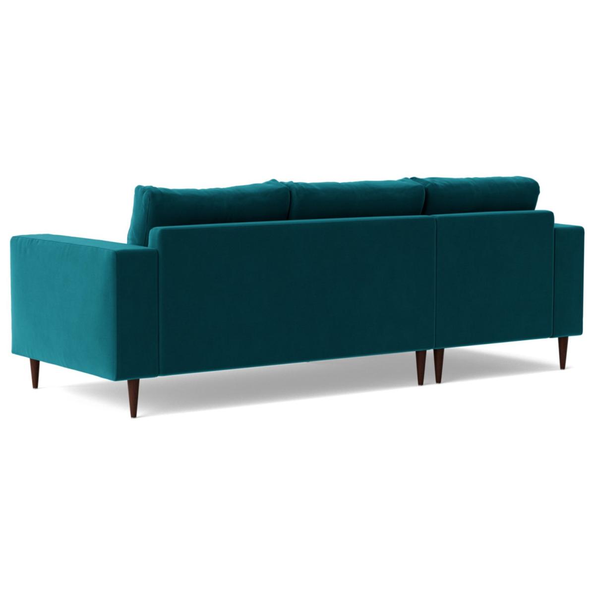Swoon Evesham Velvet Left Hand Corner Sofa - Kingfisher Blue – image 4