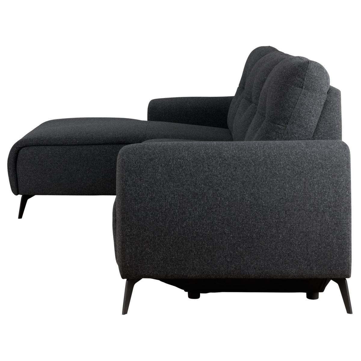Habitat Ghost Left Corner Fabric Recliner Sofa - Charcoal – image 3