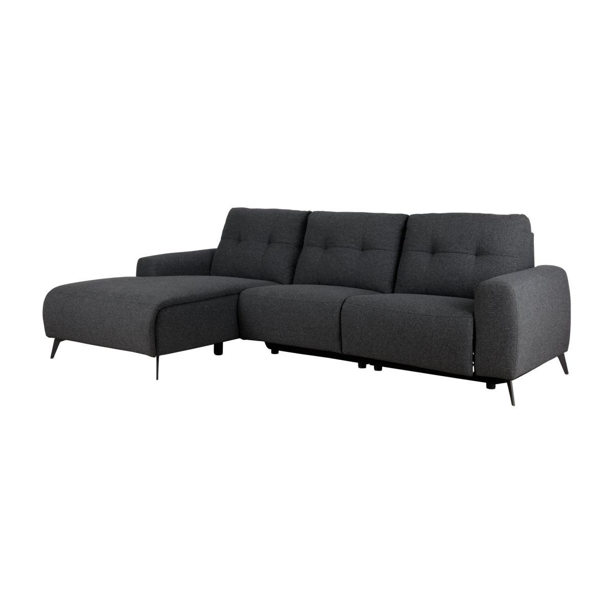 Habitat Ghost Left Corner Fabric Recliner Sofa - Charcoal – image 1