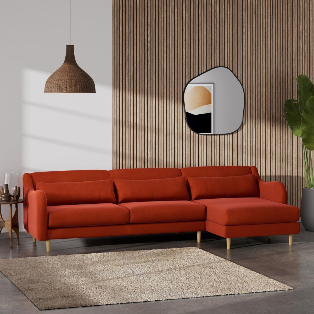 Habitat Turnmill Right Hand Corner Sofa - Burnt Orange – image 2