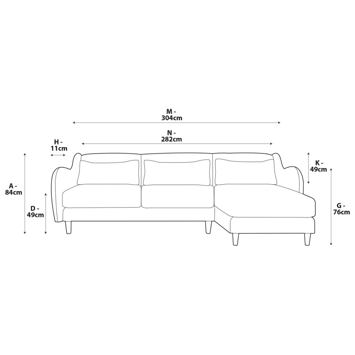 Habitat Turnmill Right Hand Corner Sofa - Burnt Orange – image 7
