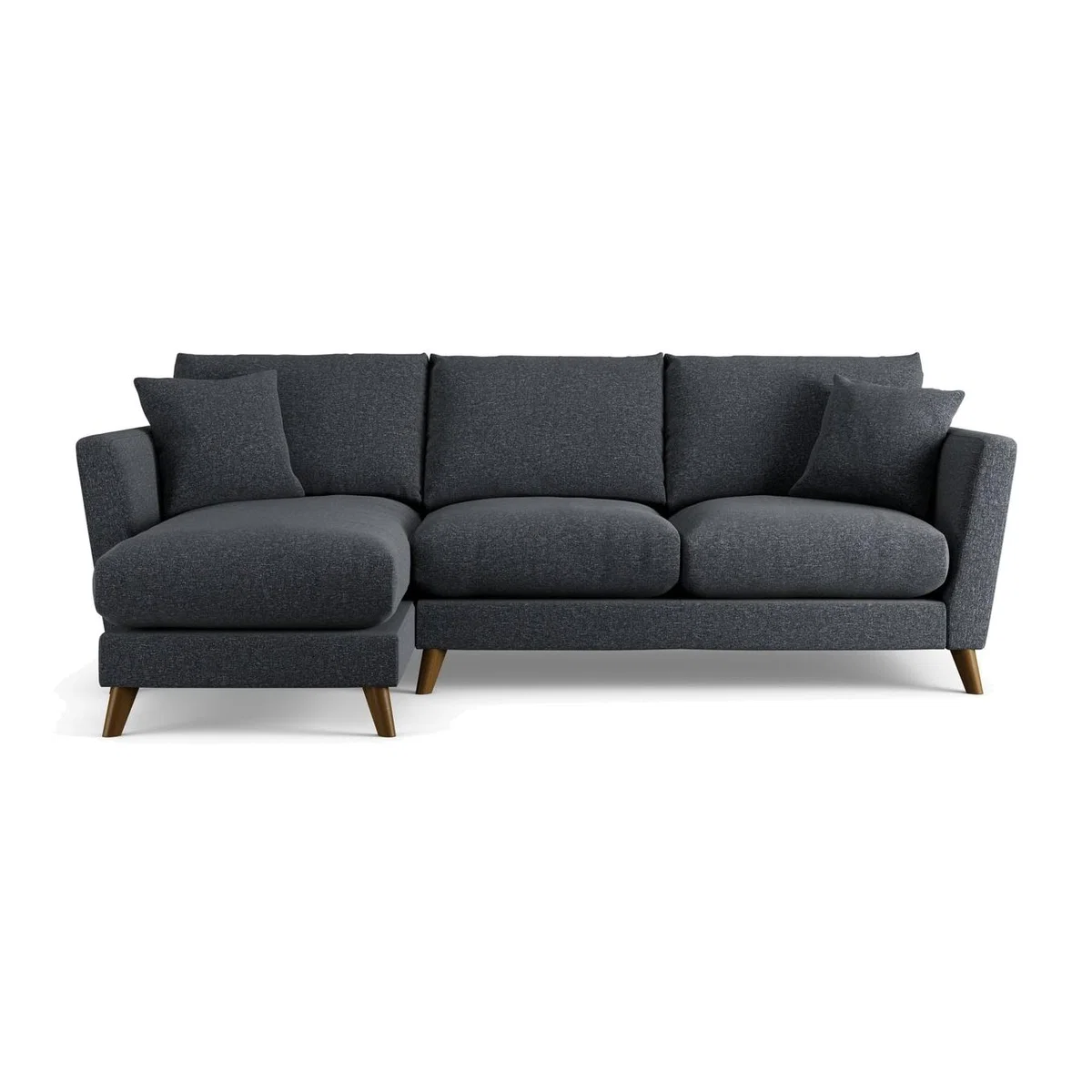 Habitat Lomond Left Hand Corner Sofa - Charcoal - Dark Leg – image 1