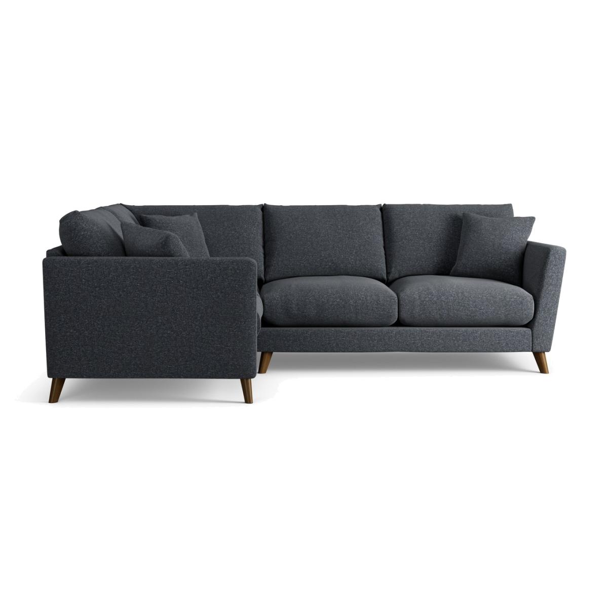 Habitat Lomond Left Hand Corner Sofa - Charcoal - Dark Leg – image 1