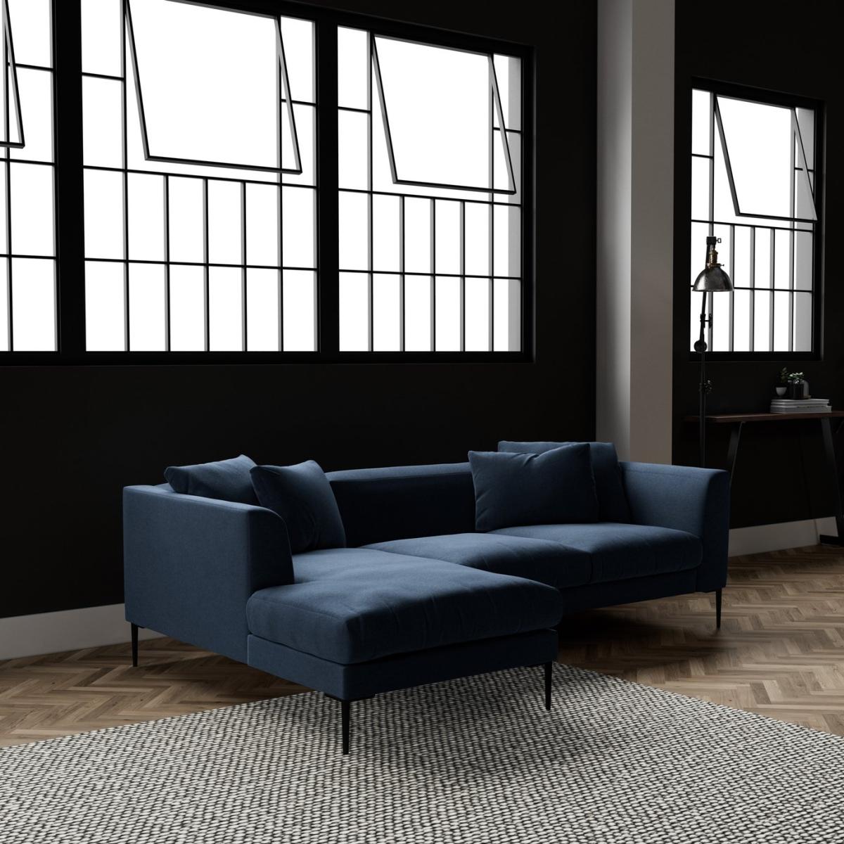 Swoon Alena Fabric Left Hand Corner Sofa - Indigo Blue – image 3