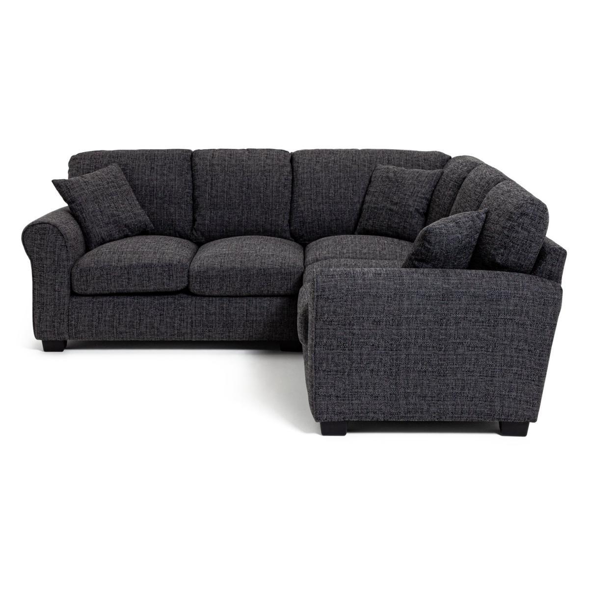 Habitat Lisbon Corner Fabric Sofa - Charcoal – image 4