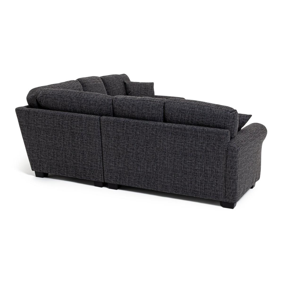 Habitat Lisbon Corner Fabric Sofa - Charcoal – image 6