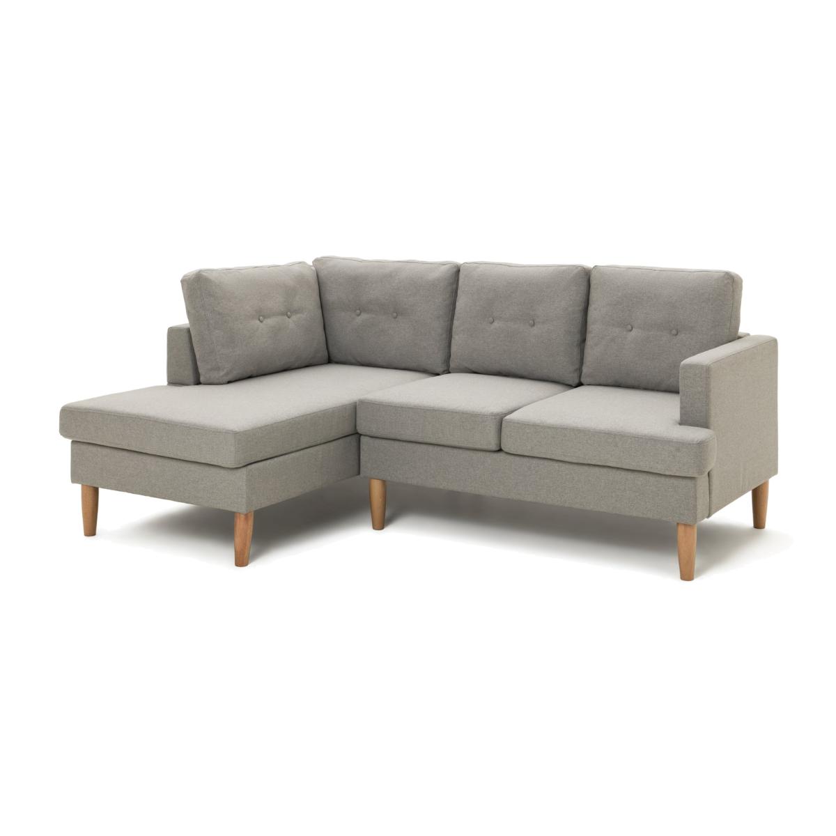 Habitat Joshua Self-Assembly Corner Chaise Sofa - Grey