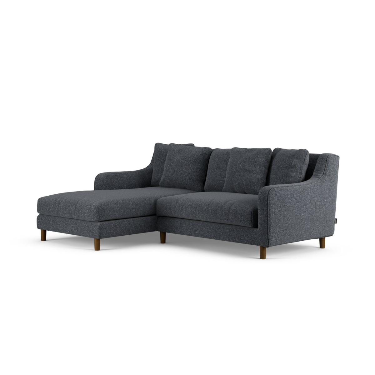 Habitat Swift Left Hand Corner Sofa - Charcoal - Dark Leg – image 3