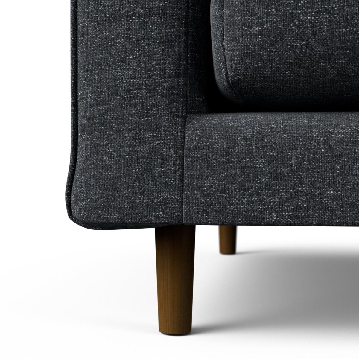 Habitat Swift Left Hand Corner Sofa - Charcoal - Dark Leg – image 5
