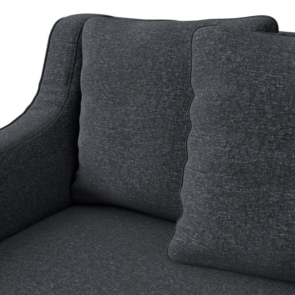 Habitat Swift Left Hand Corner Sofa - Charcoal - Dark Leg – image 6