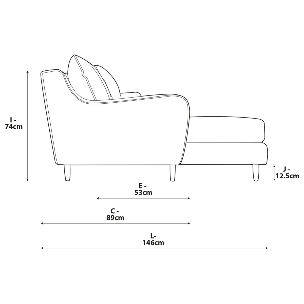 Habitat Swift Left Hand Corner Sofa - Charcoal - Dark Leg – image 8