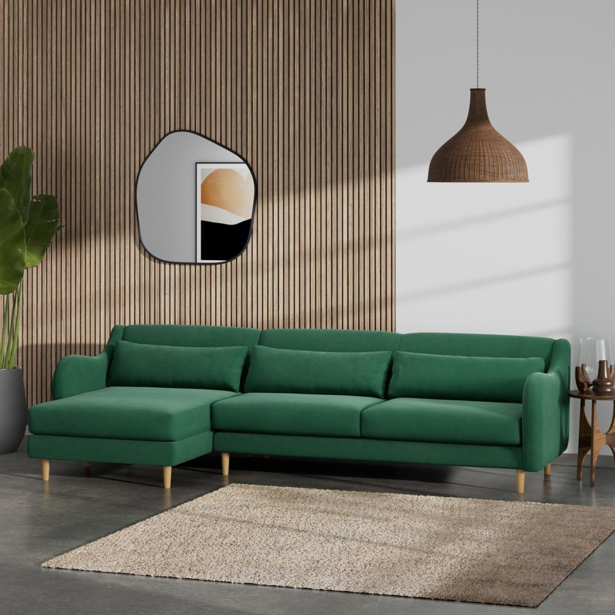 Habitat Turnmill Left Hand Corner Sofa - Green – image 2