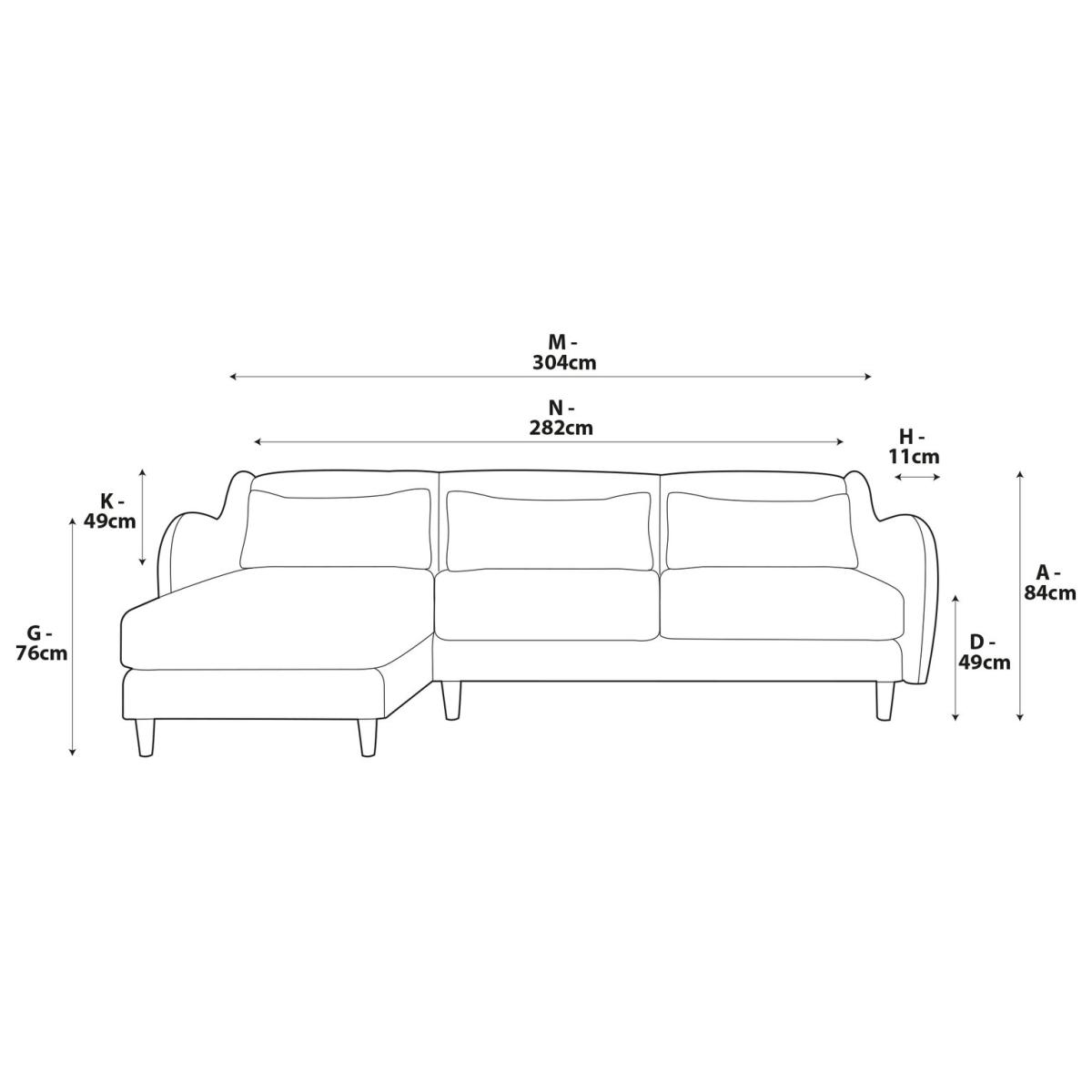 Habitat Turnmill Left Hand Corner Sofa - Green – image 7