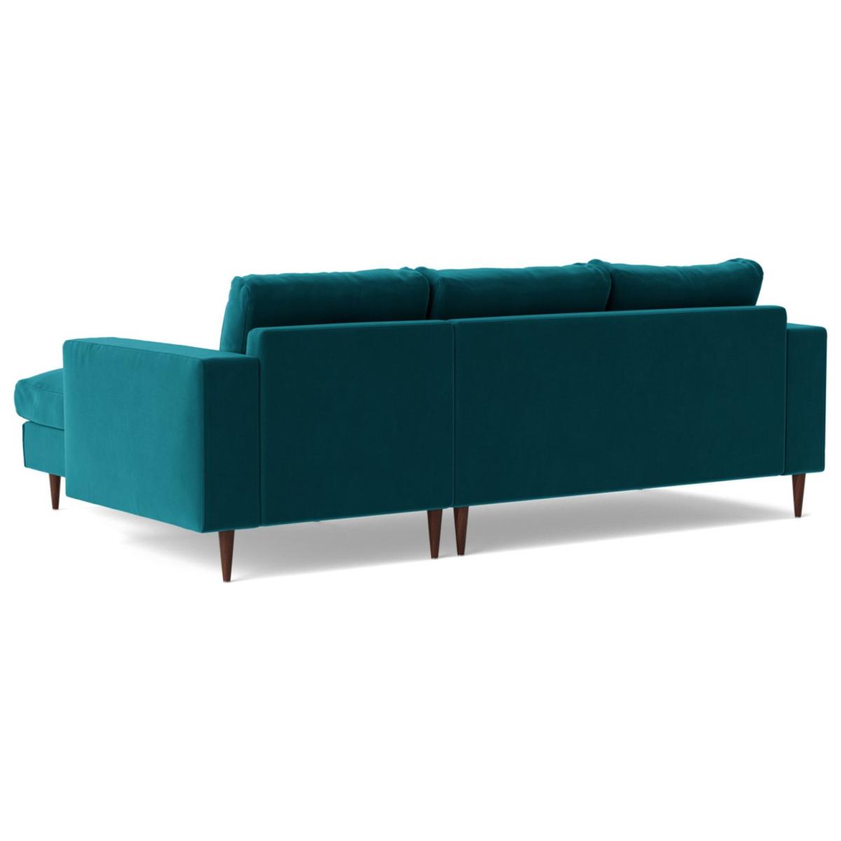 Swoon Evesham Velvet Right Hand Corner Sofa- Kingfisher Blue – image 4
