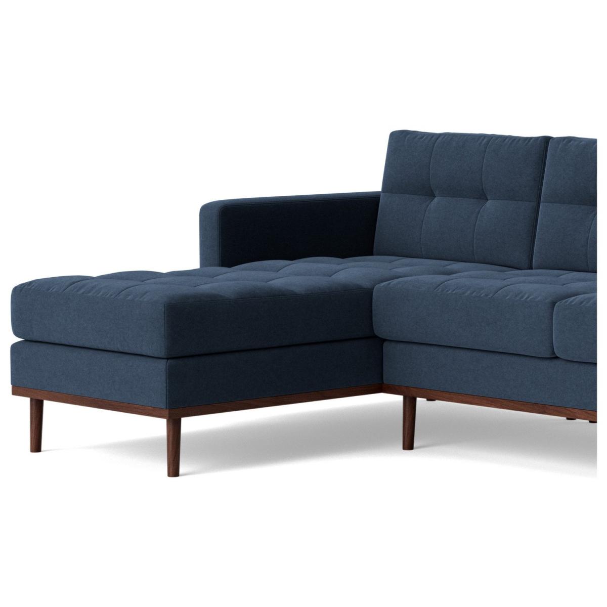 Swoon Berlin Fabric Left Hand Corner Sofa - Indigo Blue – image 7