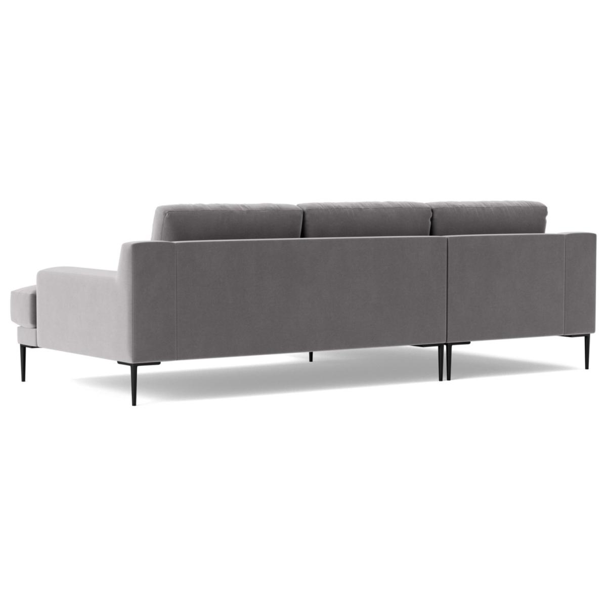 Swoon Almera Velvet Left Hand Corner Sofa - Silver Grey – image 6