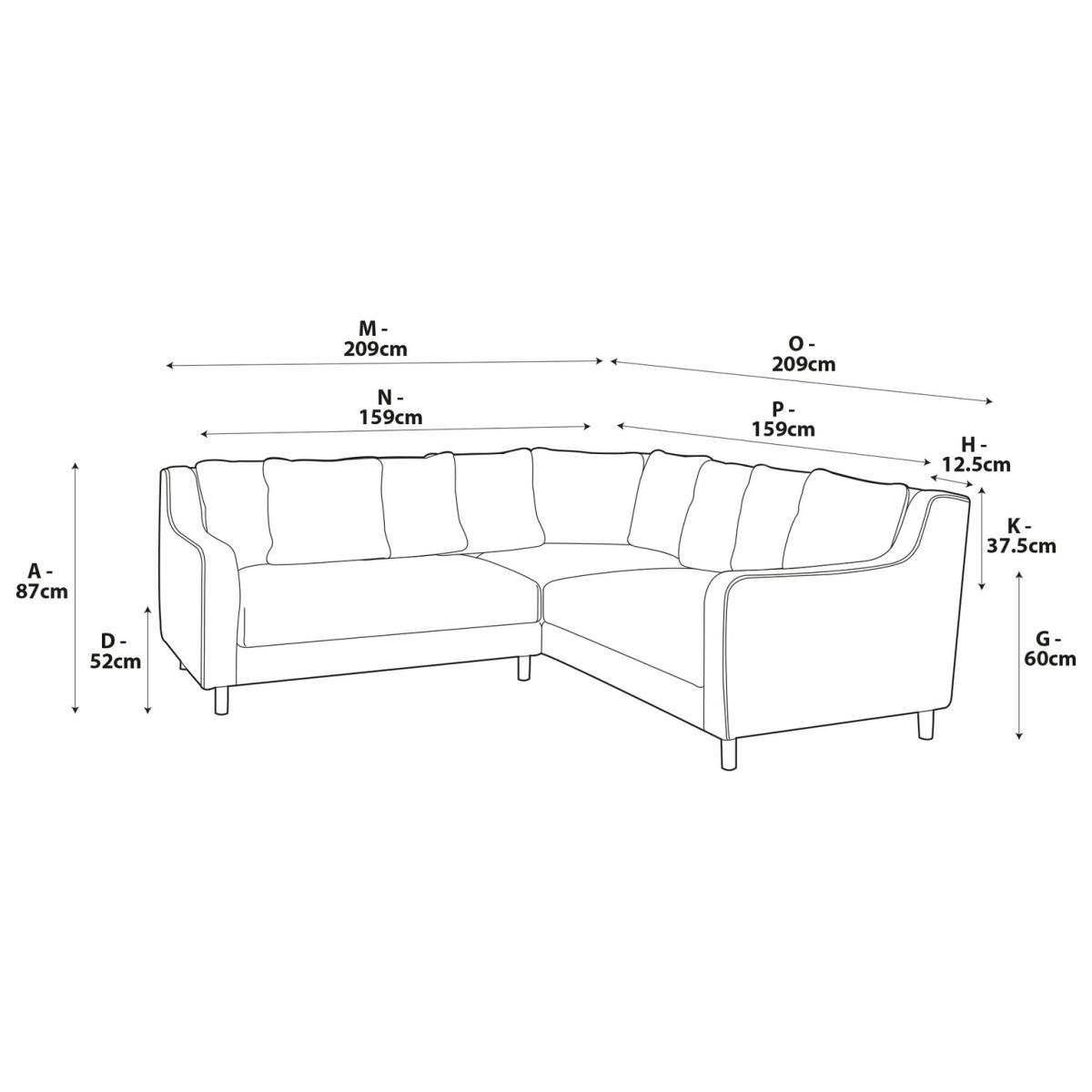 Habitat Swift Reversible Corner Sofa - Natural - Ash Leg – image 7