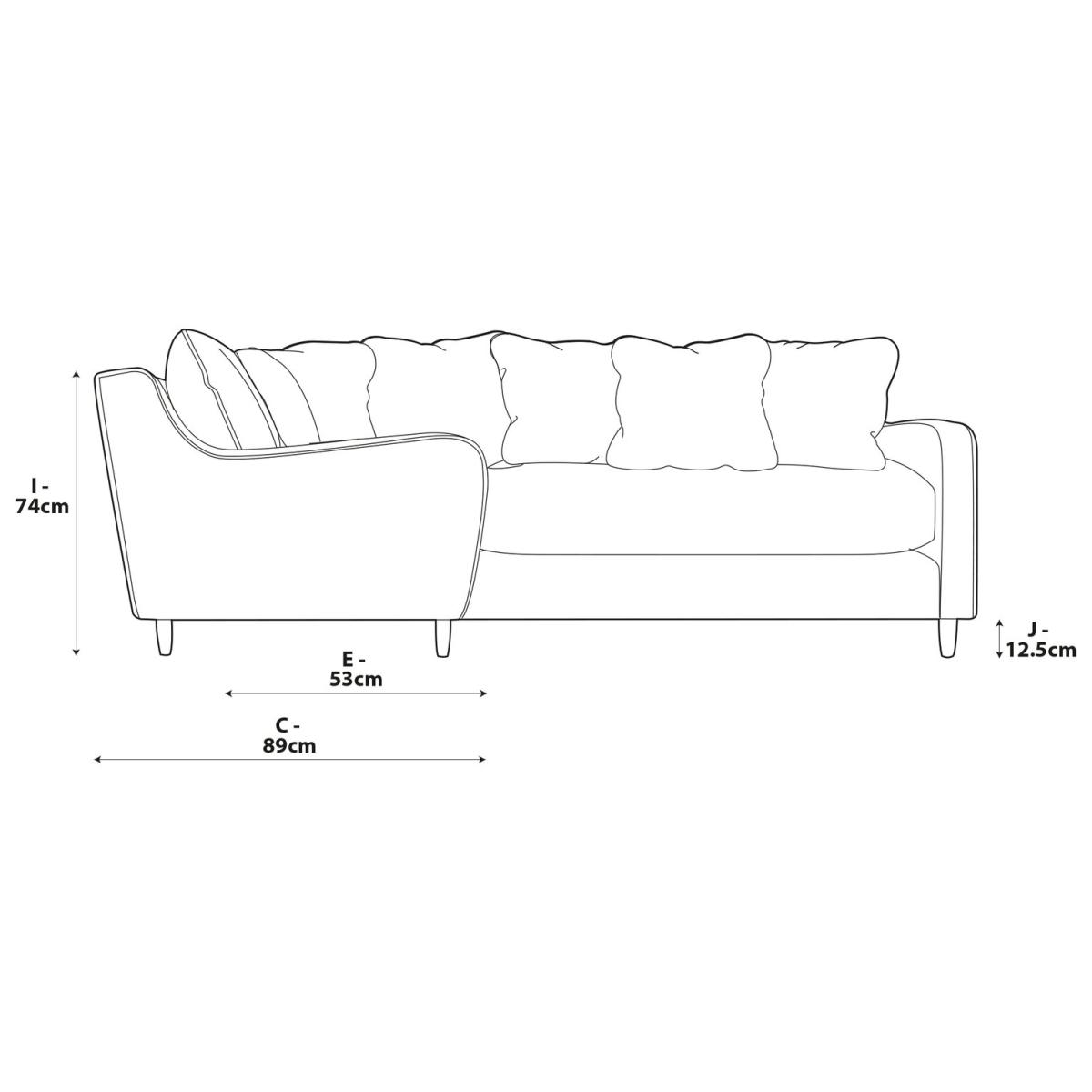 Habitat Swift Reversible Corner Sofa - Natural - Ash Leg – image 8