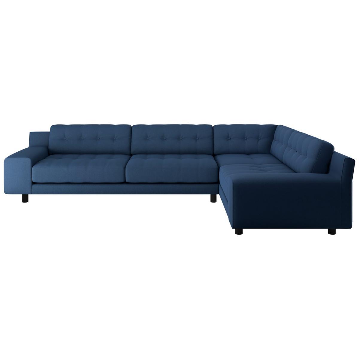 Habitat Hendricks Left Corner Fabric Sofa - Blue – image 3