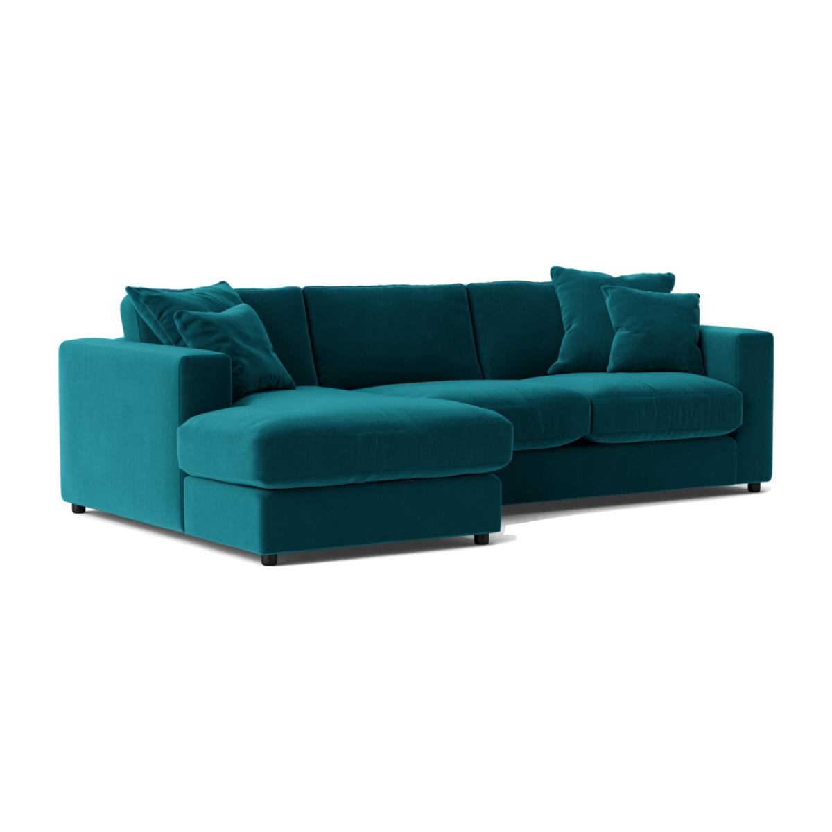 Swoon Althaea Velvet Left Hand Corner Sofa - Kingfisher Blue – image 1