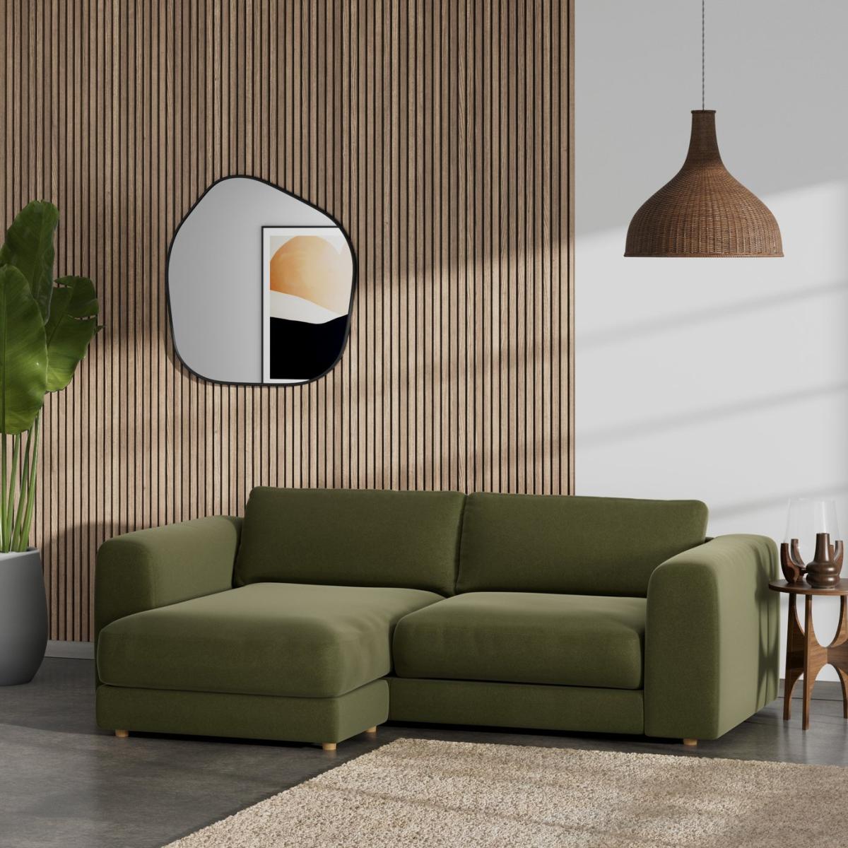 Habitat Ayr Reversible Corner Sofa - Moss Green – image 2