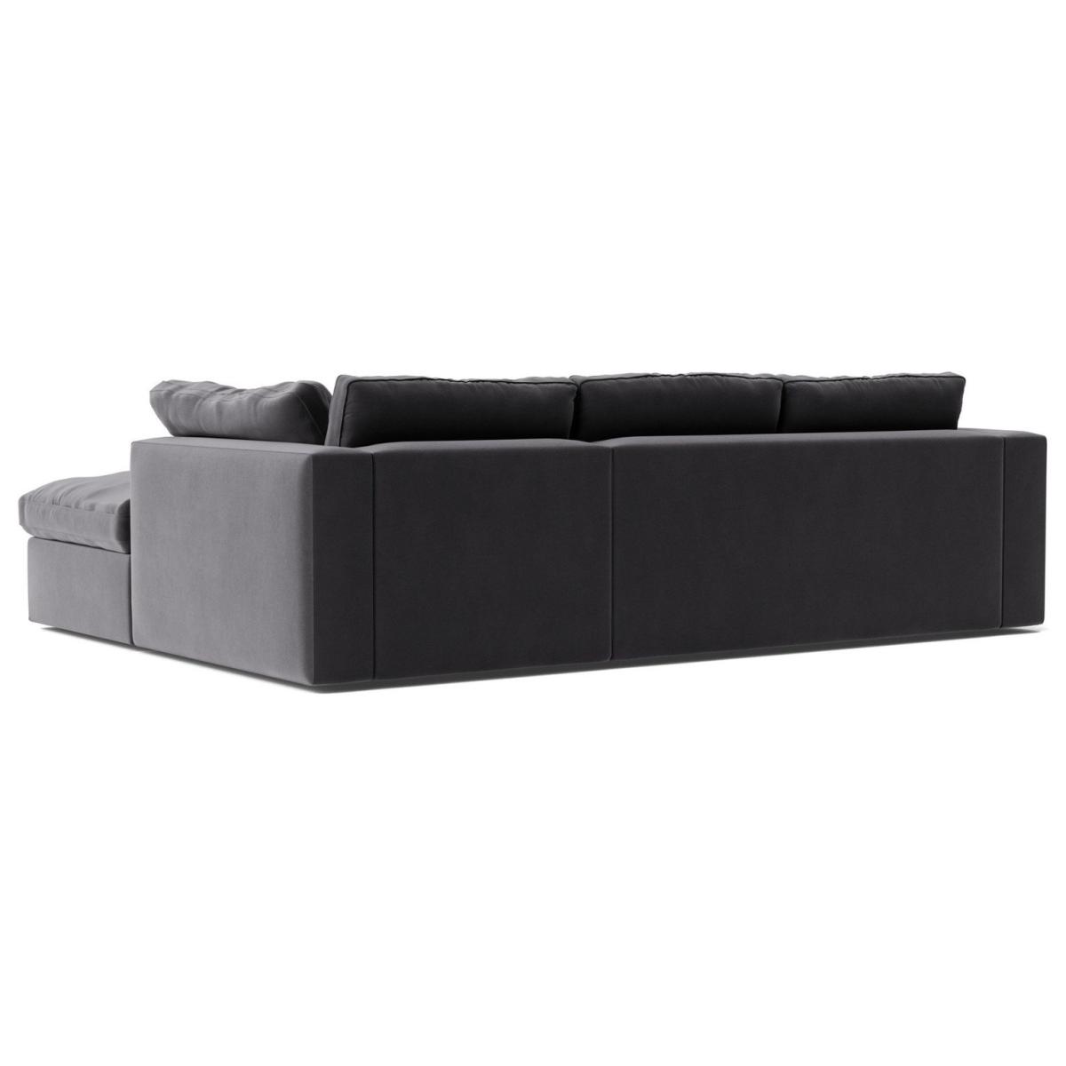 Swoon Seattle Velvet Right Hand Corner Sofa - Granite Grey – image 5