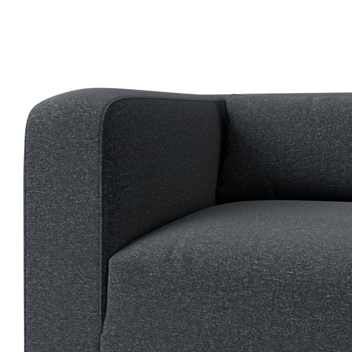Habitat Lars Left Hand Corner Sofa - Charcoal - Ash Leg – image 6