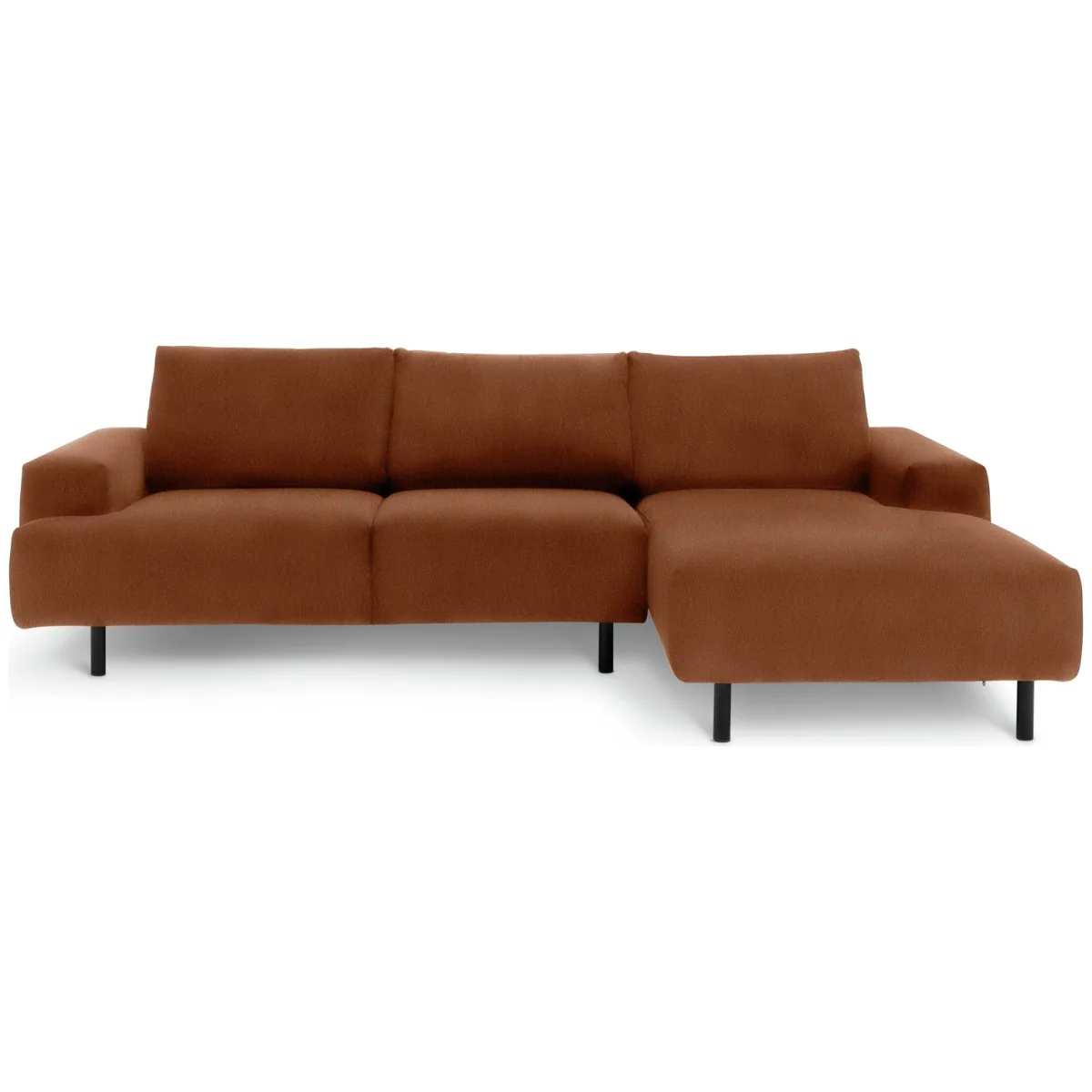 Habitat Julien Faux Leather Right Hand Corner Chaise Sofa - Tan – image 3