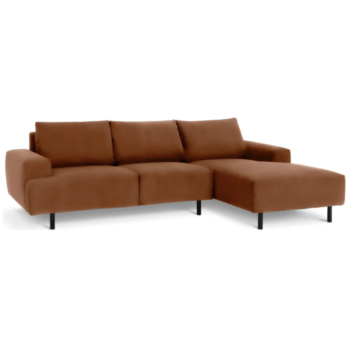 Habitat Julien Faux Leather Right Hand Corner Chaise Sofa - Tan – image 4