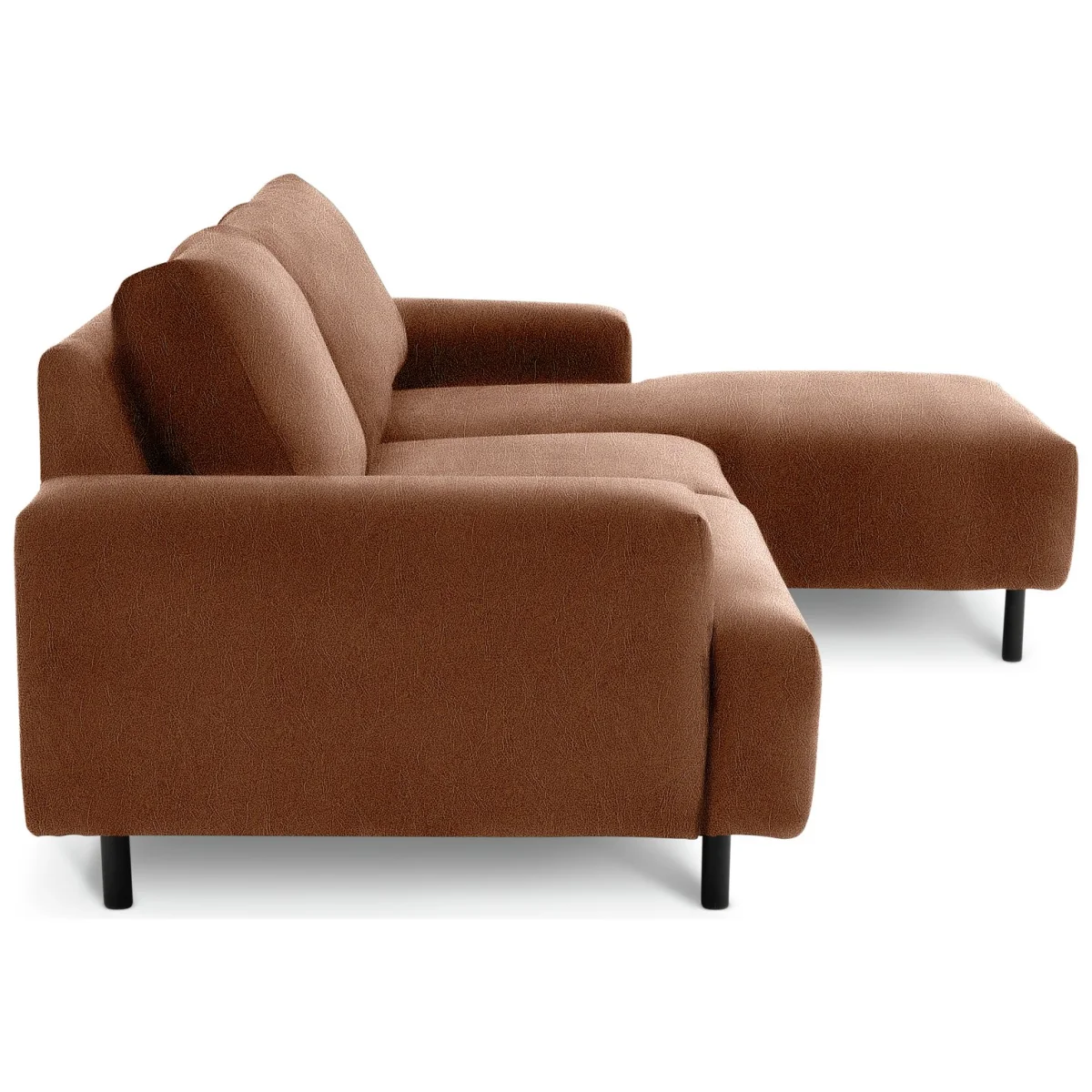 Habitat Julien Faux Leather Right Hand Corner Chaise Sofa - Tan – image 5