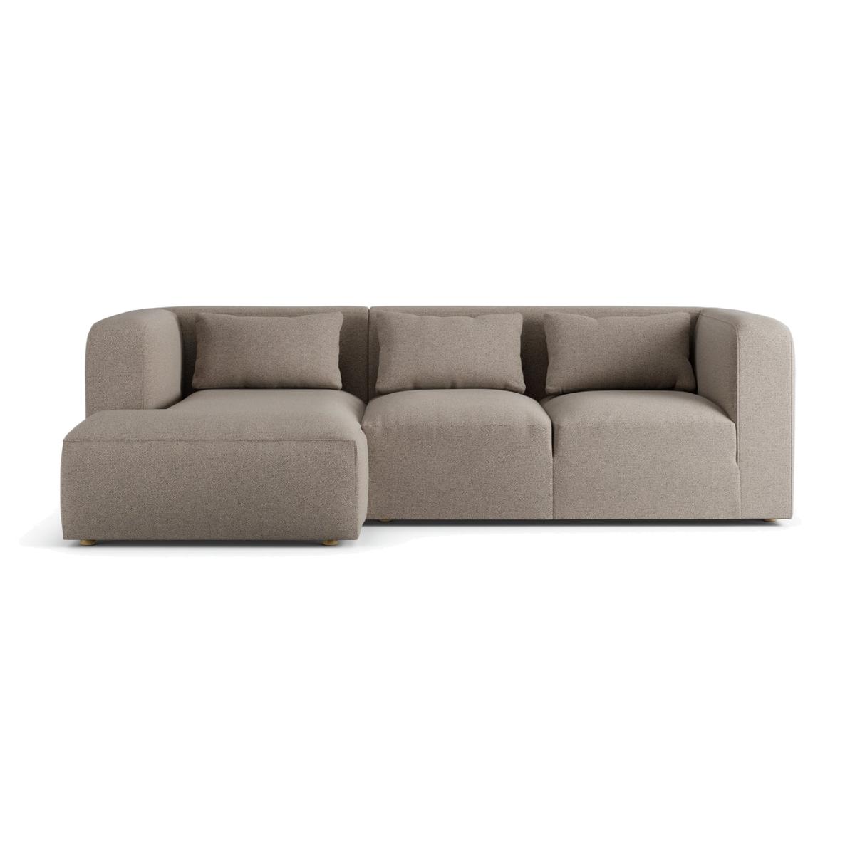 Habitat Lars Left Hand Corner Sofa - Mocha - Ash Leg – image 1