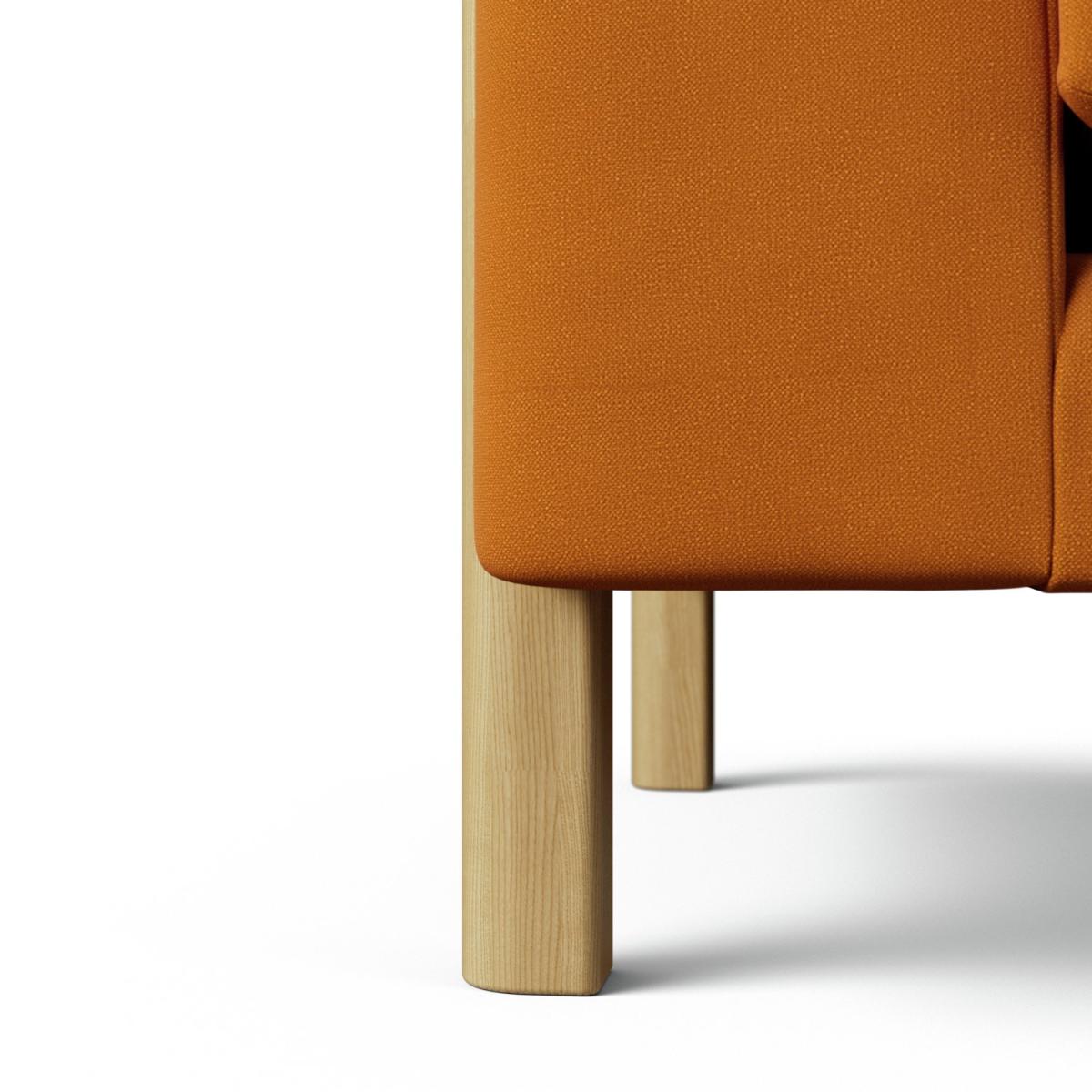 Habitat Aston Left Hand Corner Sofa - Orange - Ash Leg – image 5