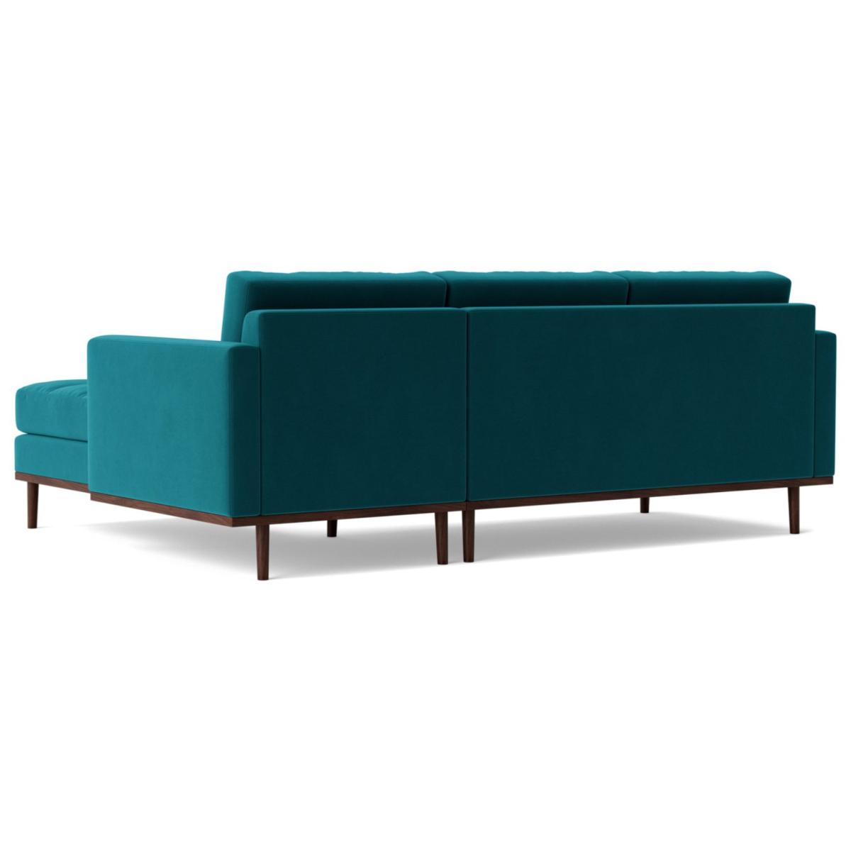 Swoon Berlin Velvet Right Hand Corner Sofa- Kingfisher Blue – image 6