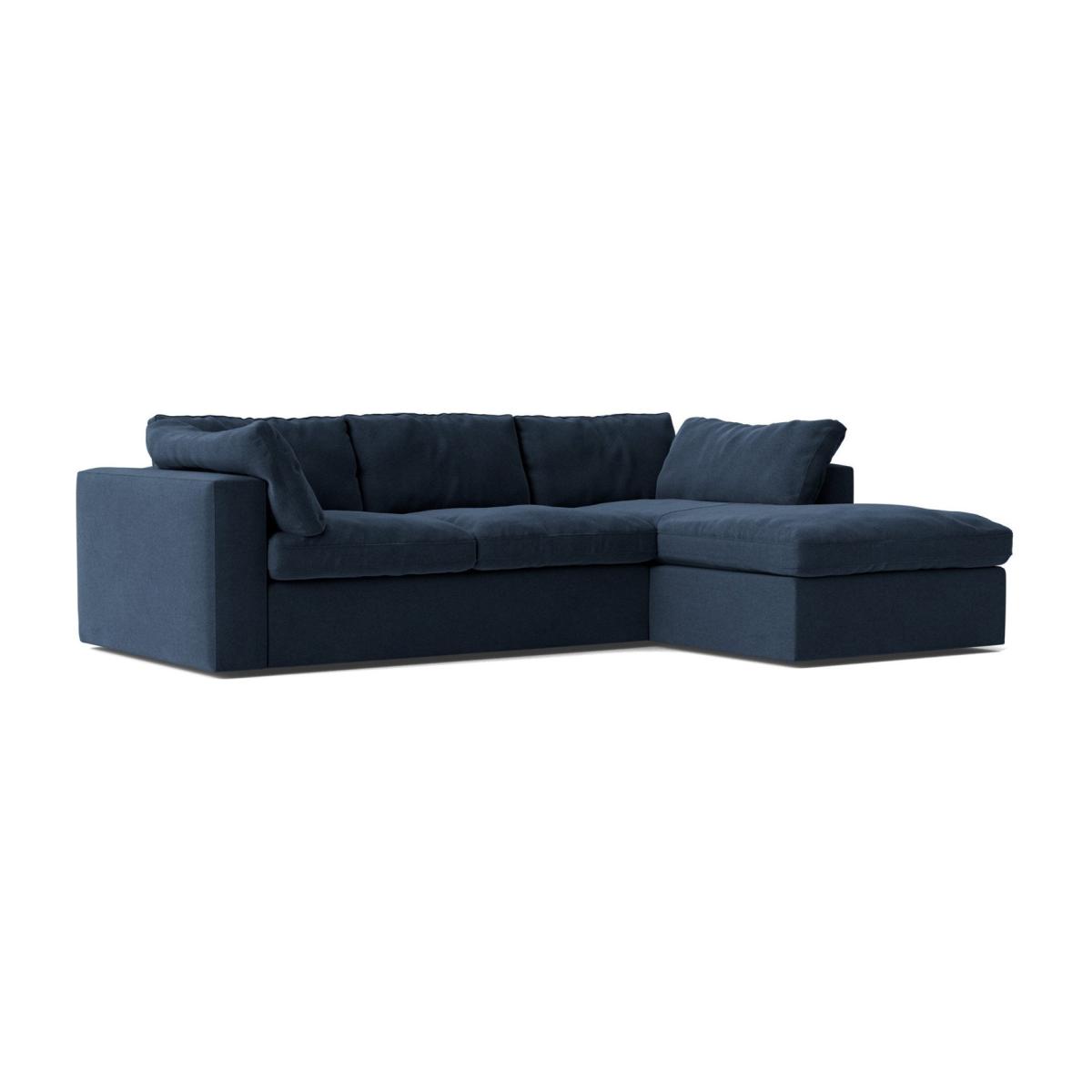Swoon Seattle Fabric Right Hand Corner Sofa - Indigo Blue – image 1