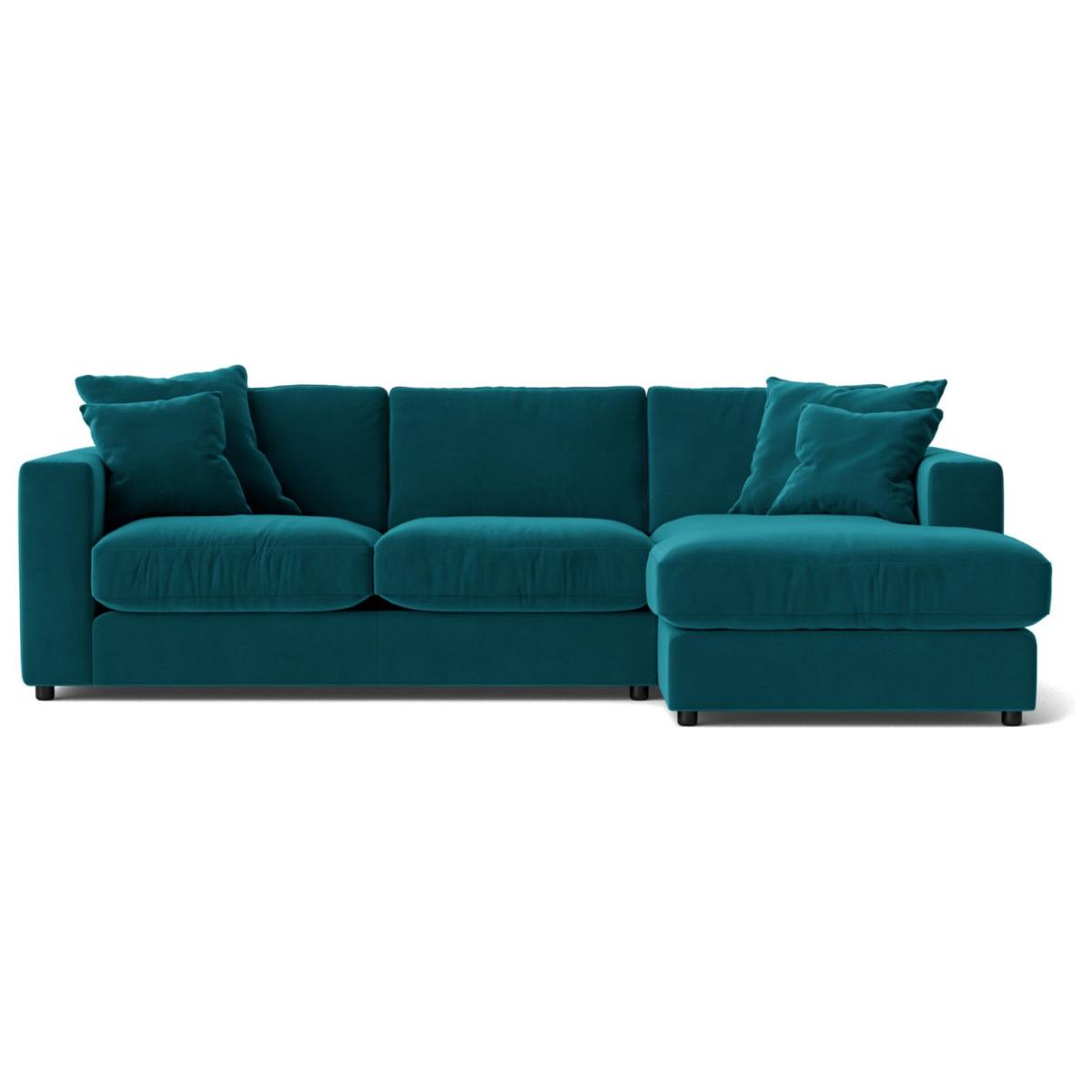 Swoon Althaea Velvet Right Hand Corner Sofa- Kingfisher Blue – image 3