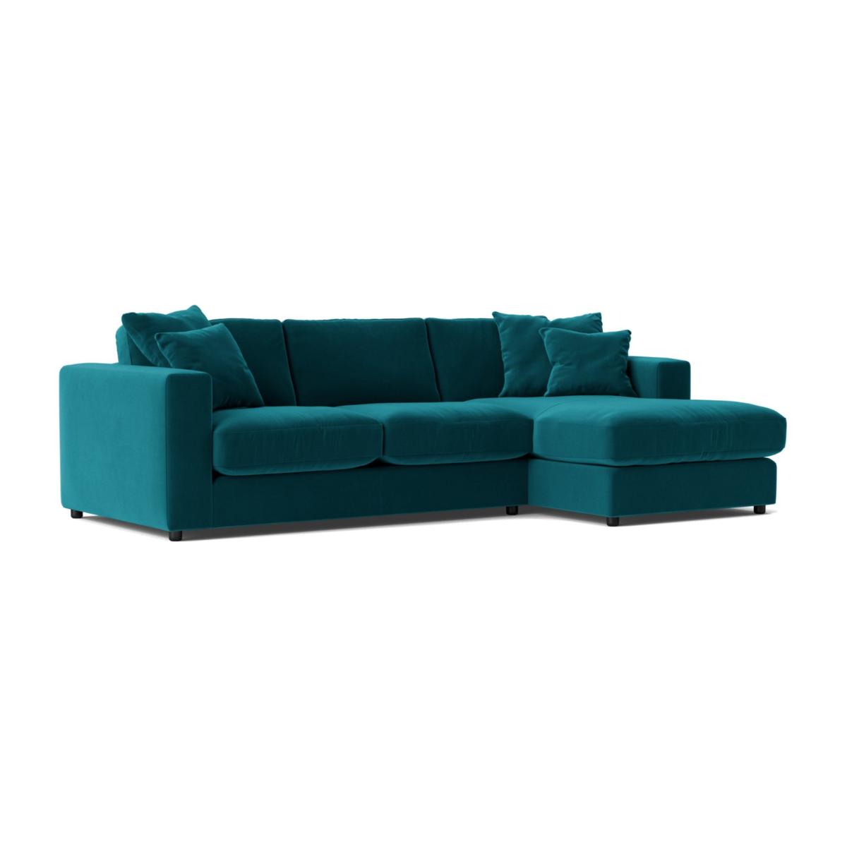 Swoon Althaea Velvet Right Hand Corner Sofa- Kingfisher Blue – image 1