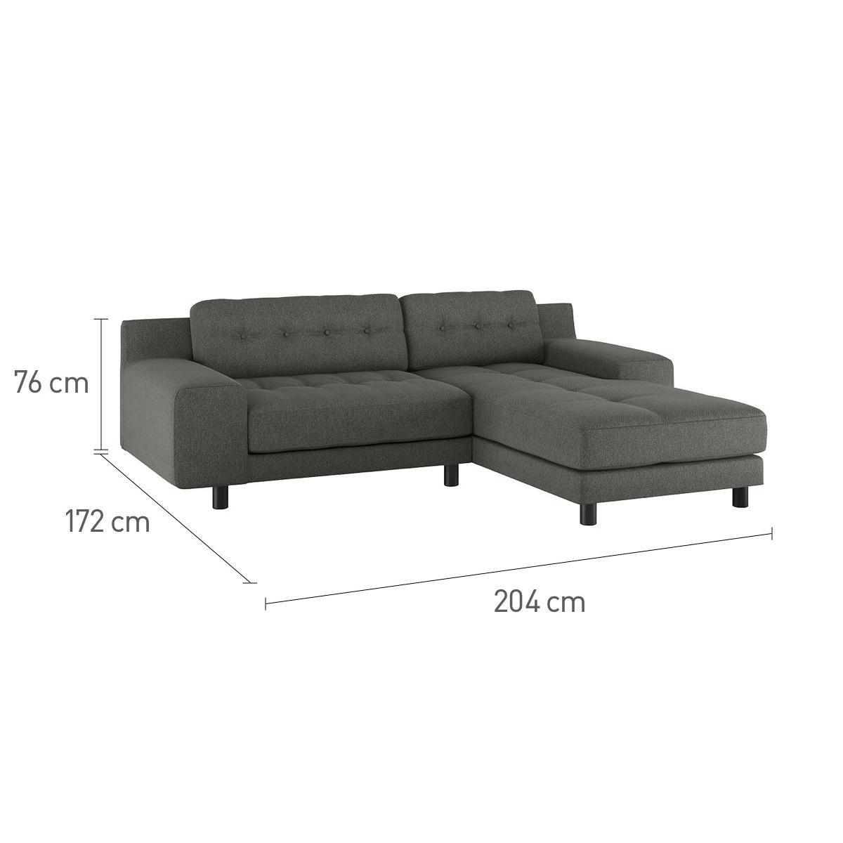 Habitat Hendricks Right Corner Velvet Sofa - Mystic – image 7