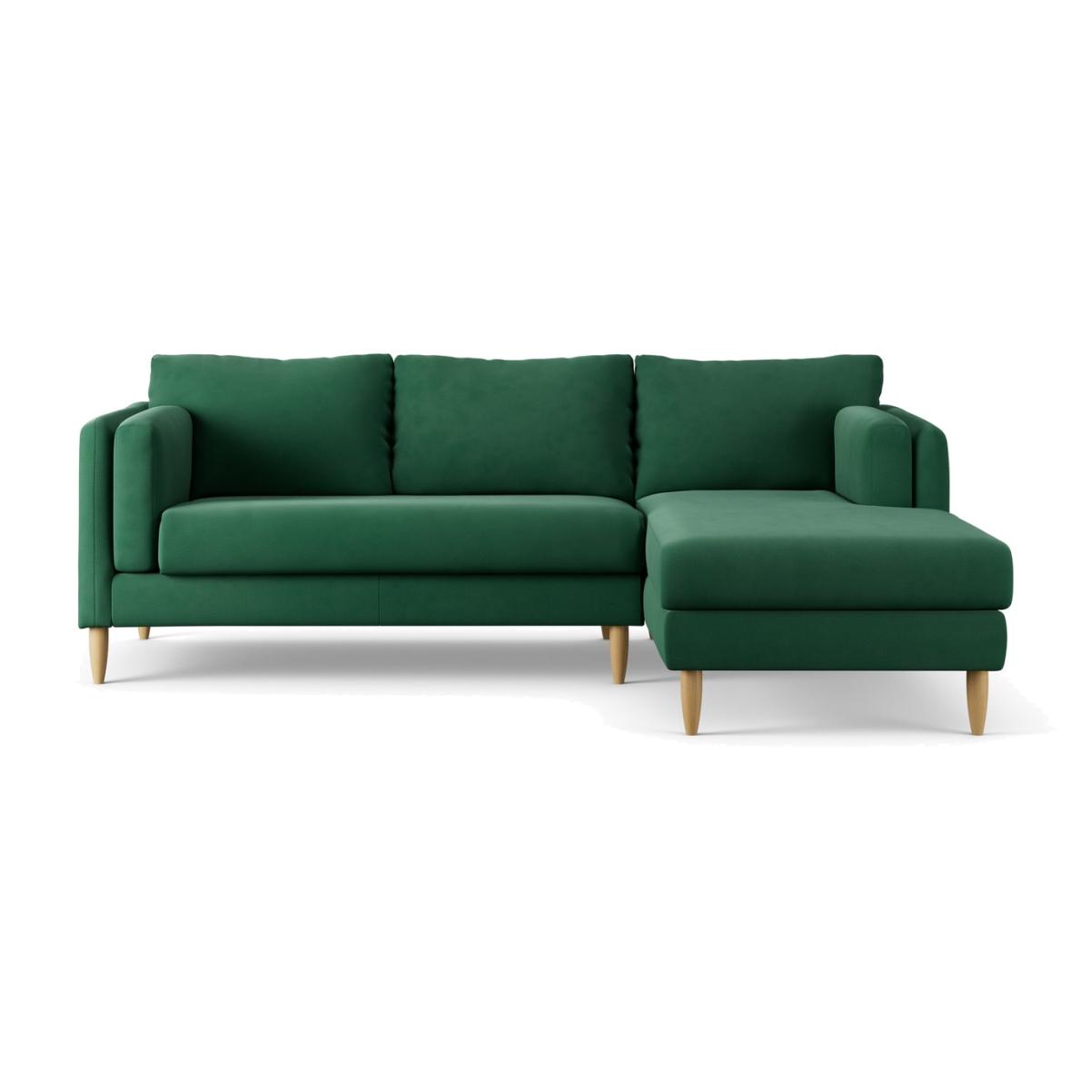 Habitat Newington Right Hand Corner Sofa - Green -Ash Leg – image 1