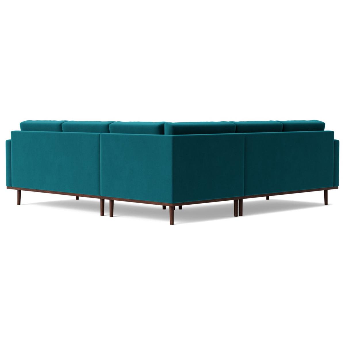 Swoon Berlin Velvet 5 Seater Corner Sofa - Kingfisher Blue – image 5