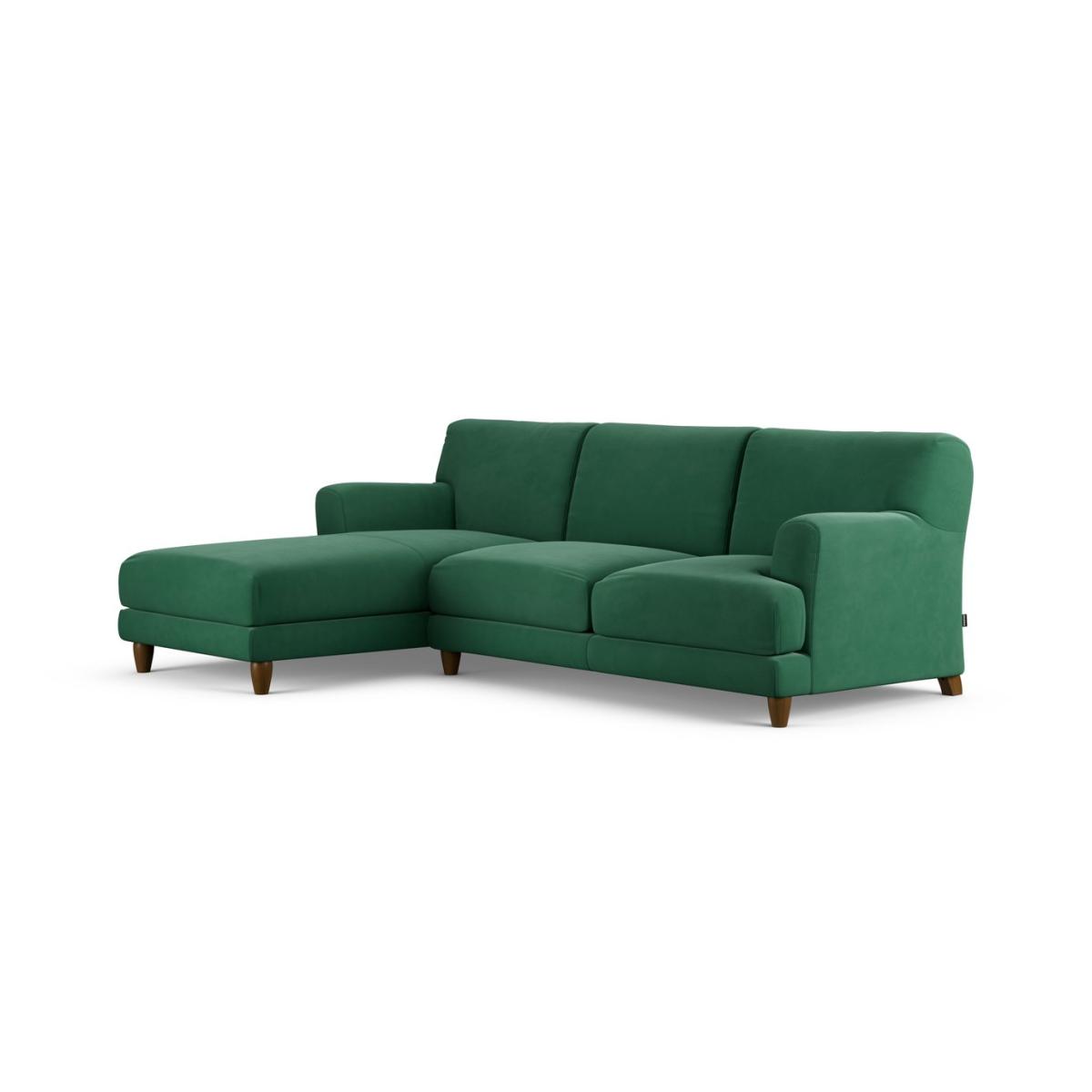 Habitat Askem Fabric Left Hand Corner Sofa- Green - Dark Leg – image 3