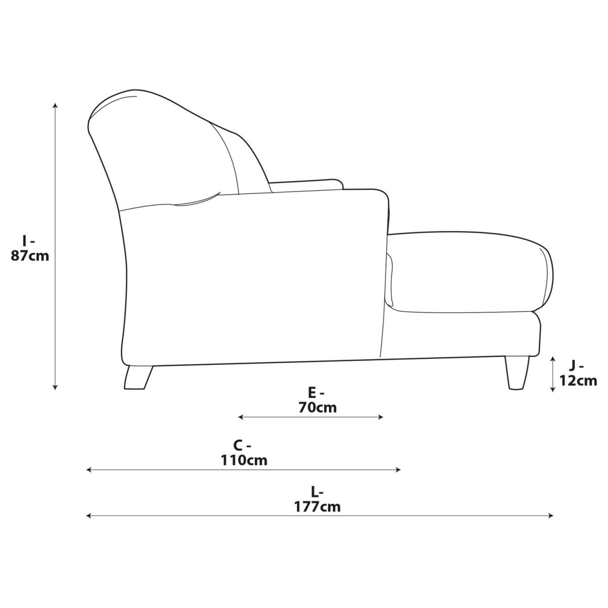 Habitat Askem Fabric Left Hand Corner Sofa- Green - Dark Leg – image 8