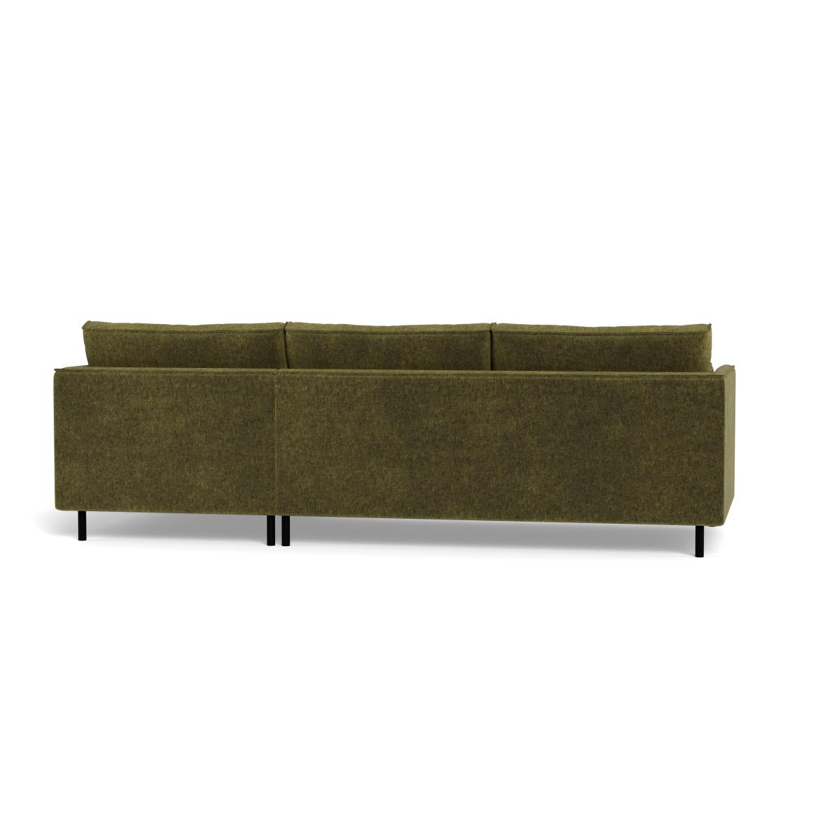 Heal's Tortona Right Hand Facing 4 Seater Corner Chaise Boucle Velvet Wilder Black Feet – image 5